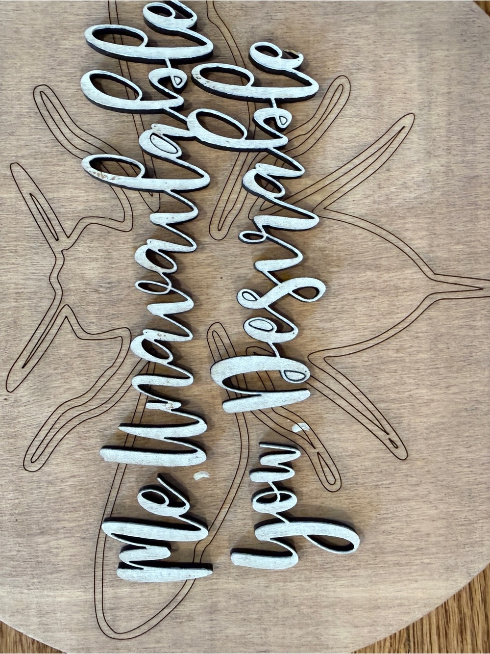 Unpainted Bridgerton Wooden Sign